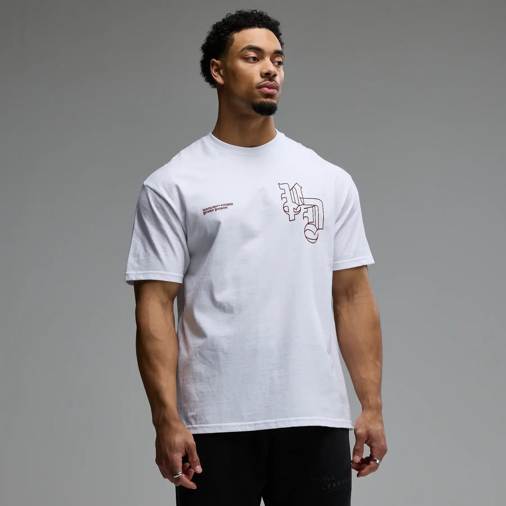 REVOLVE POWER DIVISION WHITE OVERSIZED BOXY T SHIRT