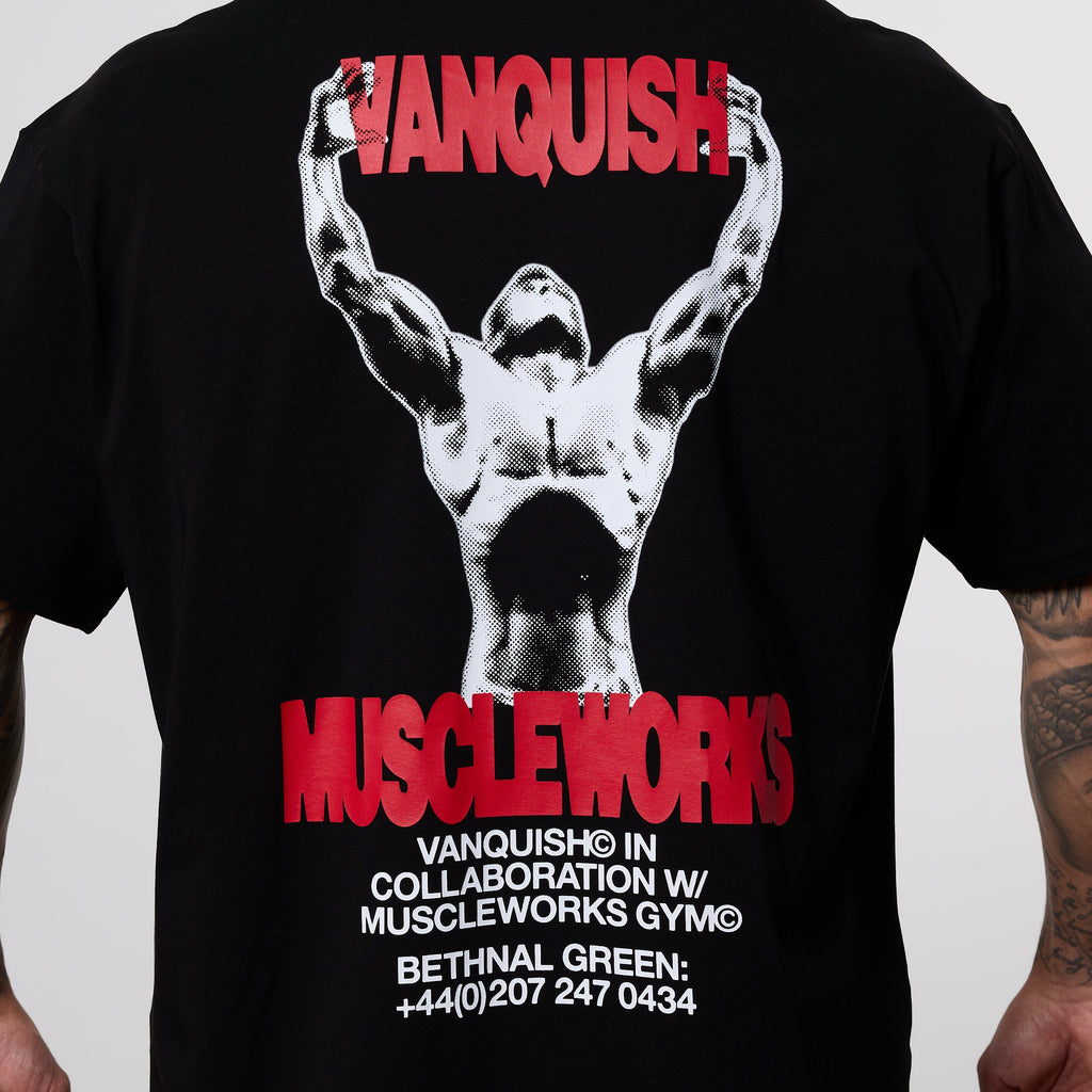 Vanquish x Muscleworks Black Oversized T-Shirt