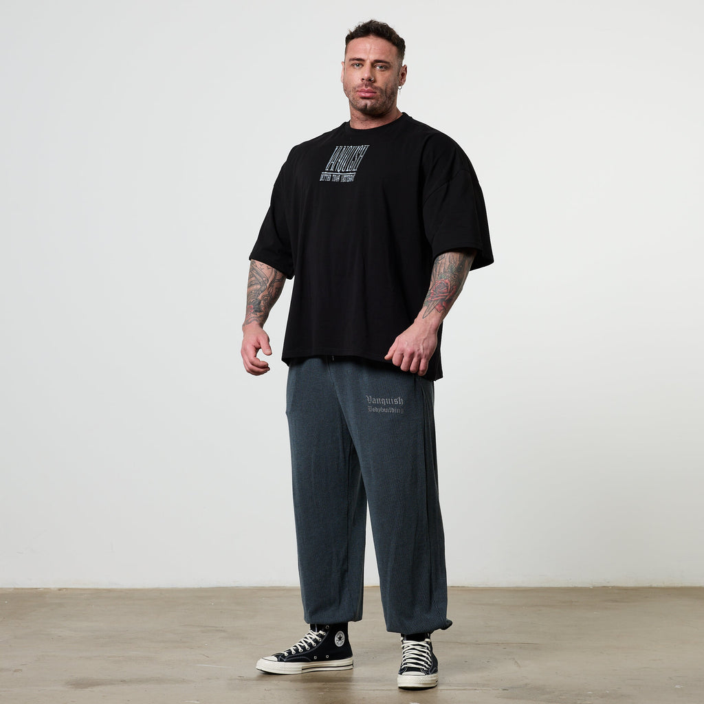 Vanquish Olympus Black Hercules Oversized Boxy T Shirt