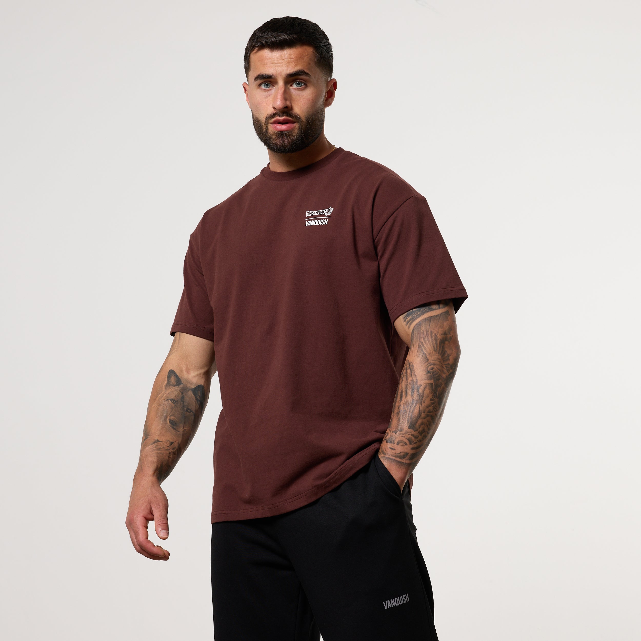 Vanquish DBS Trunks Brown Oversized T-Shirt