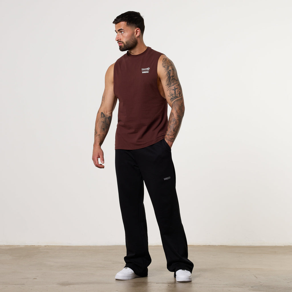 Vanquish DBS Trunks Brown Sleeveless T-Shirt