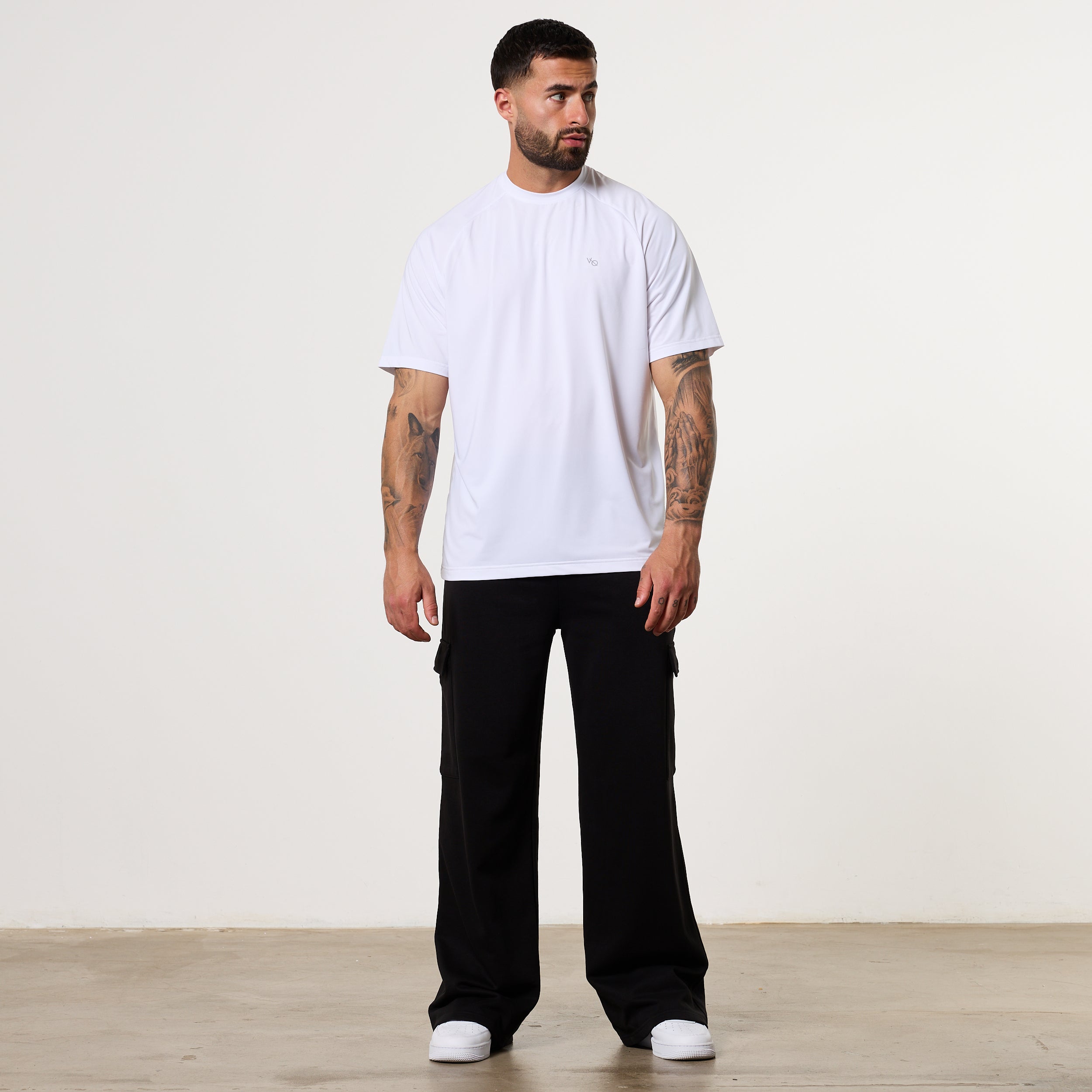Vanquish Essential White Performance Oversized T Shirt