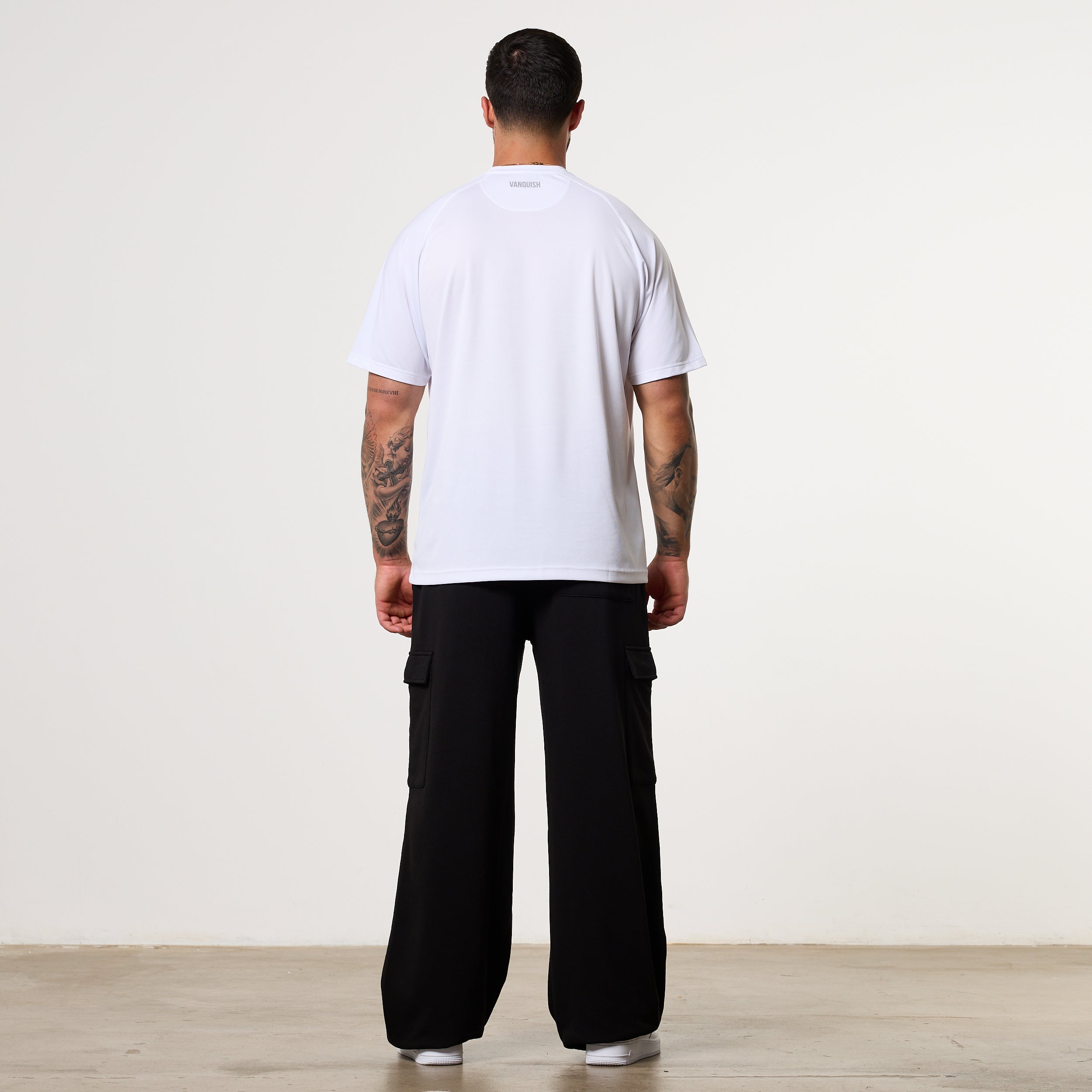 Vanquish Essential White Performance Oversized T Shirt