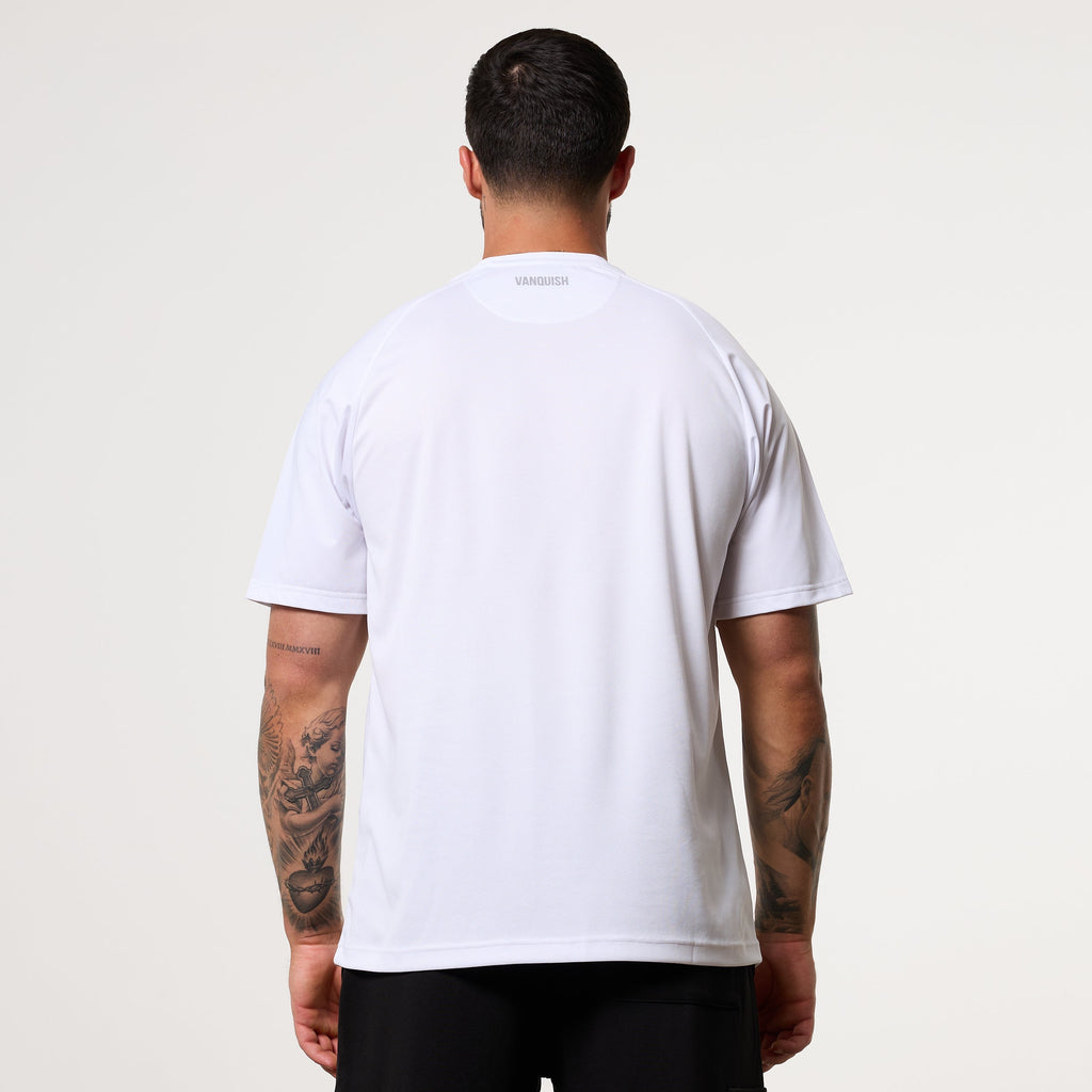 Vanquish Essential White Performance Oversized T Shirt