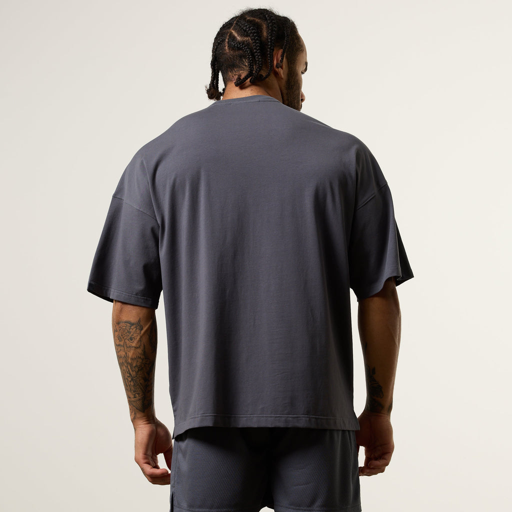 Vanquish Essential V2 Denim Blue Oversized Boxy T Shirt