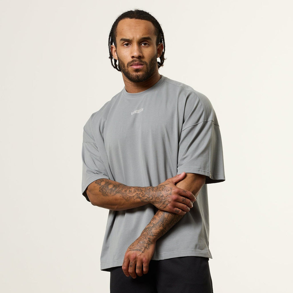 Vanquish Essential V2 Steel Grey Oversized Boxy T Shirt