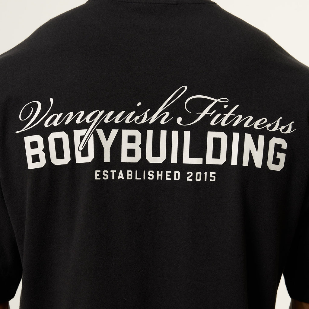 Vanquish Bodybuilding Black Oversized Boxy T Shirt