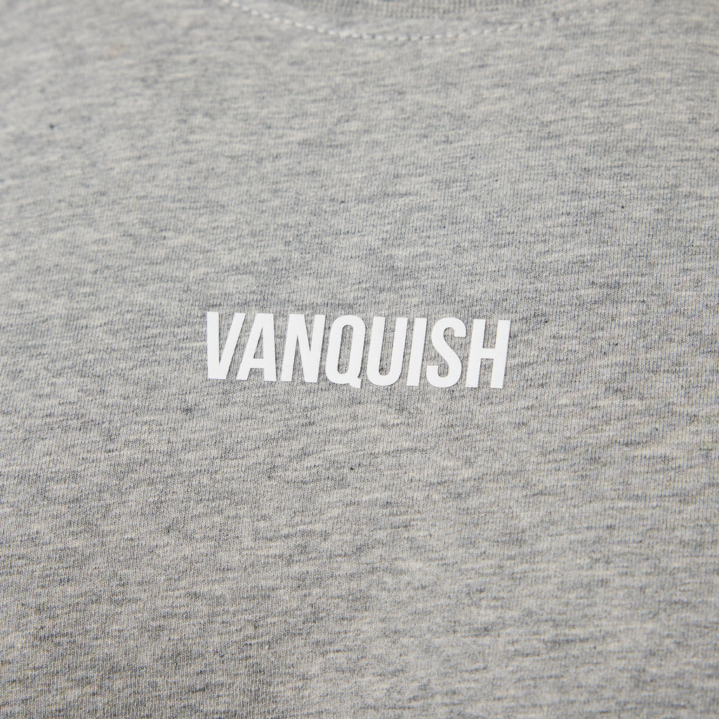 Vanquish Essential V2 Grey Melange Oversized Boxy T Shirt