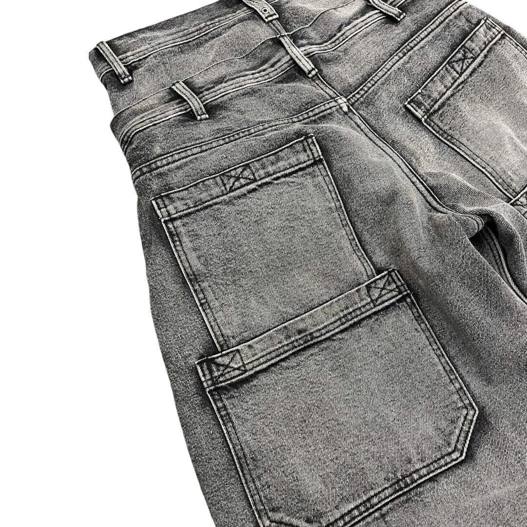 [ROIWORKSHOP] Double Waist Washed Jeans
