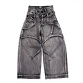 [ROIWORKSHOP] Double Waist Washed Jeans