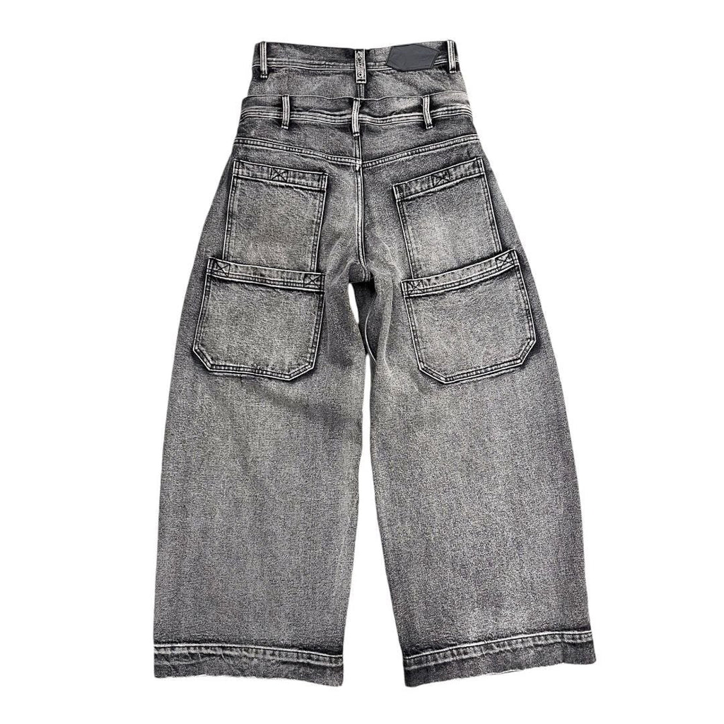 [ROIWORKSHOP] Double Waist Washed Jeans