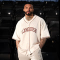 VANQUISH OFF WHITE OVERSIZED BASEBALL JERSEY
